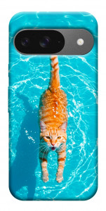 Чохол Cat swimming для Google Pixel 10 Pro