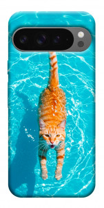 Чохол Cat swimming для Google Pixel 10 Pro XL