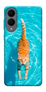 Чехол Cat swimming для Galaxy S25 Edge