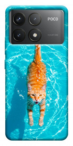 Чохол Cat swimming для Xiaomi Poco F6 Pro