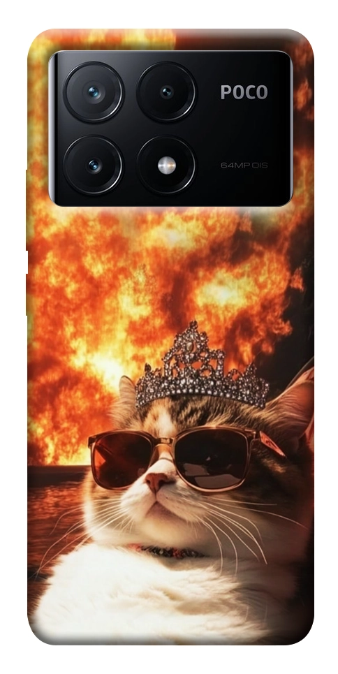 Чехол Cat explosion для Xiaomi Poco X6 Pro