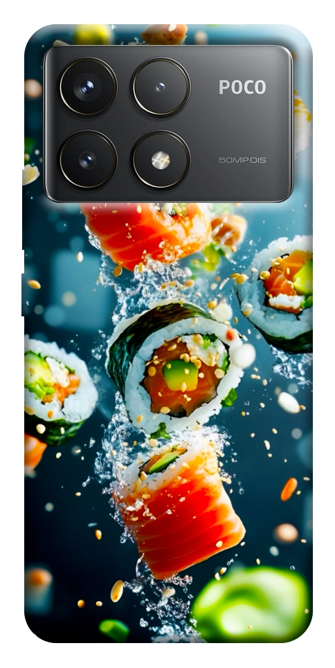 Чехол Sushi falling для Xiaomi Poco F6 Pro