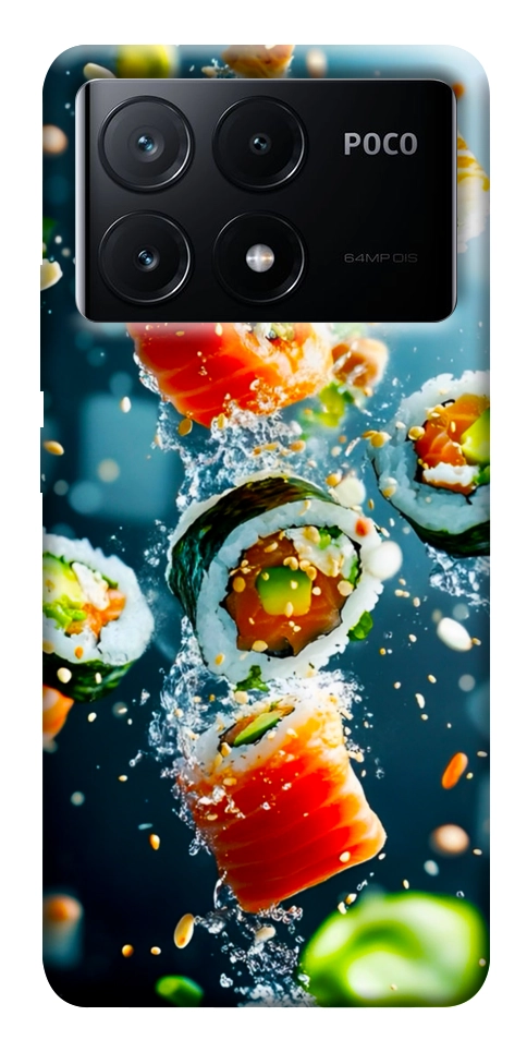 Чехол Sushi falling для Xiaomi Poco X6 Pro