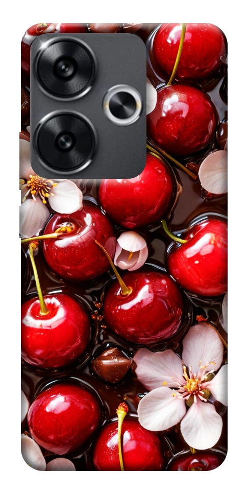 Чохол Черешня для Xiaomi Poco F6