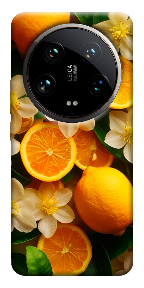 Чохол Лимони та квіти для Xiaomi 14 Ultra