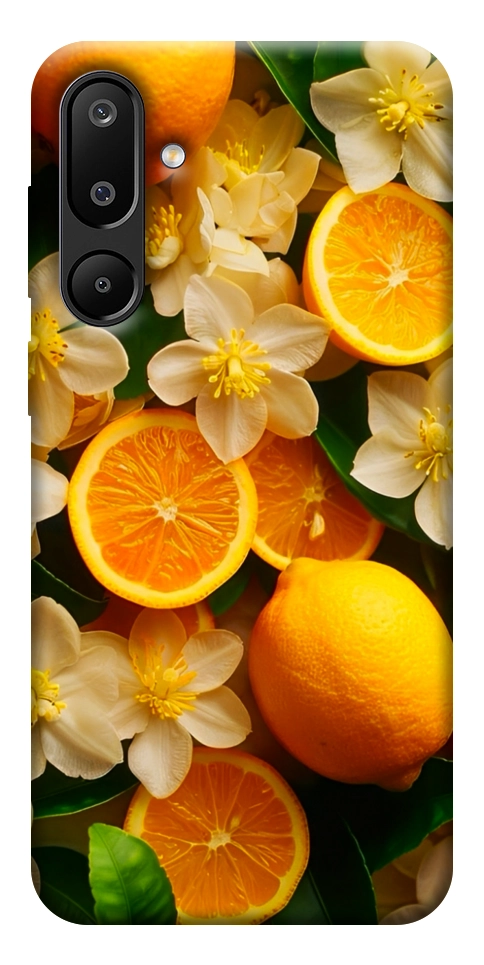Чехол Лимоны и цветы для Galaxy M16 5G