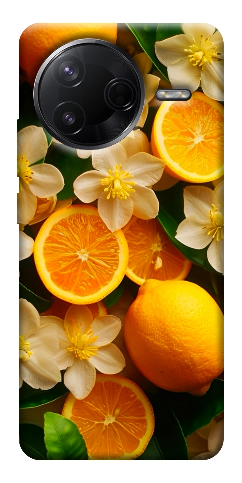 Чохол Лимони та квіти для Xiaomi Poco F7 Pro