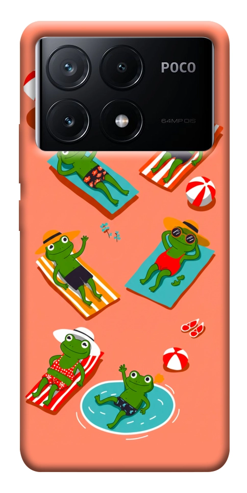 Чехол Summer frogs для Xiaomi Poco X6 Pro