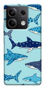Чехол Shark pattern для Xiaomi Redmi Note 13 5G