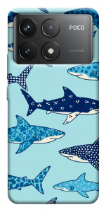 Чохол Shark pattern для Xiaomi Poco F6 Pro