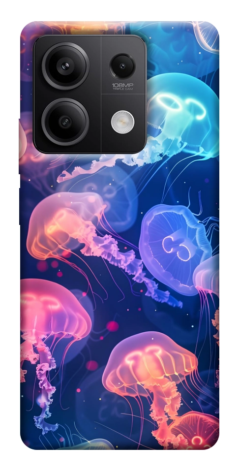 Чехол Neon jellyfishes для Xiaomi Redmi Note 13 5G