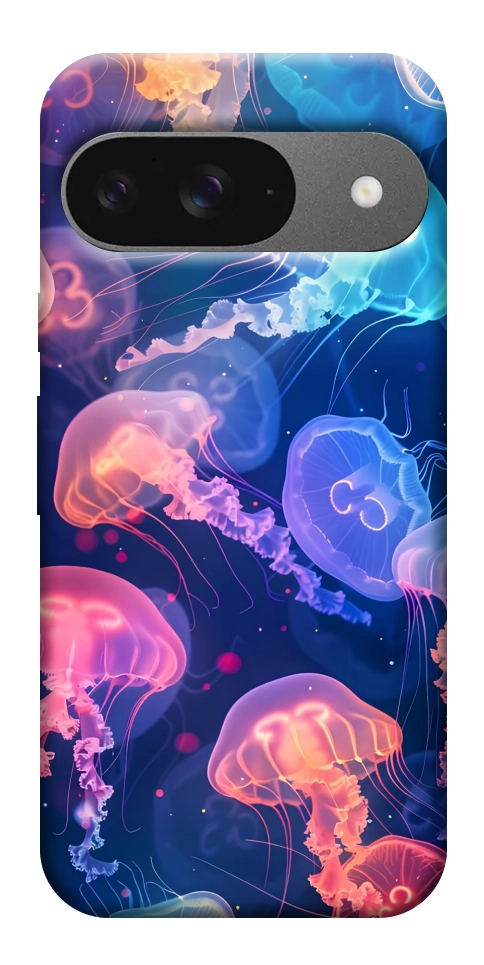 Чохол Neon jellyfishes для Google Pixel 10 Pro