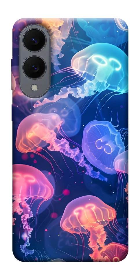 Чехол Neon jellyfishes для Galaxy S25 Edge