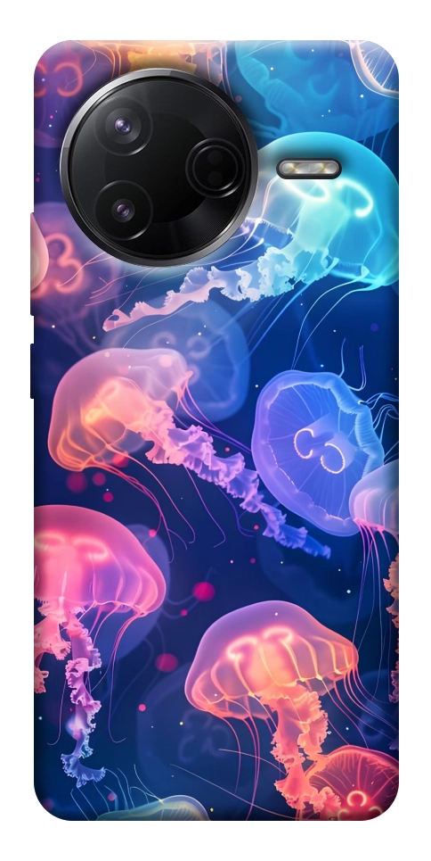 Чехол Neon jellyfishes для Xiaomi Poco F7 Pro