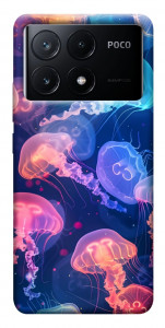 Чохол Neon jellyfishes для Xiaomi Poco X6 Pro