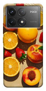 Чохол Яскраві фрукти для Xiaomi Poco F6 Pro