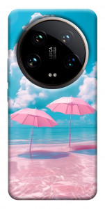 Чохол Рожеві парасольки для Xiaomi 14 Ultra
