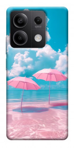 Чехол Розовые зонтики для Xiaomi Redmi Note 13 5G