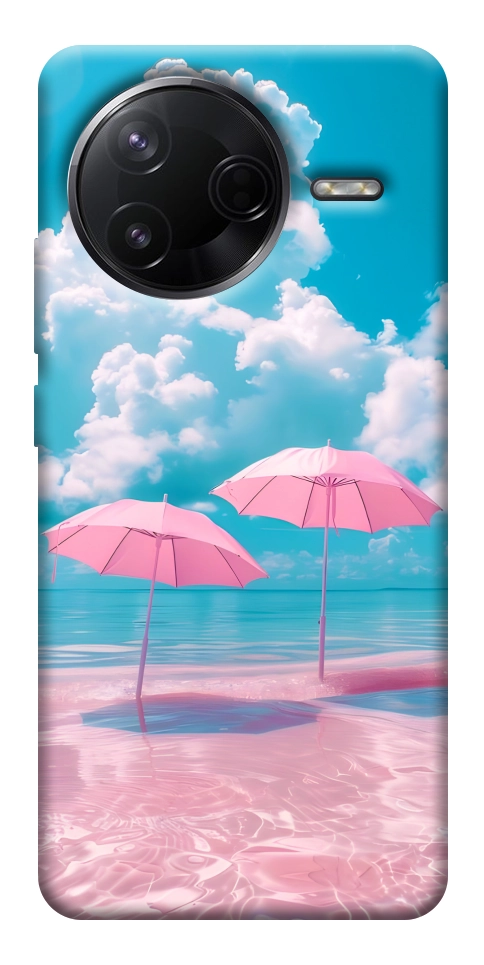 Чехол Розовые зонтики для Xiaomi Poco F7 Pro