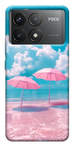 Чохол Рожеві парасольки для Xiaomi Poco F6 Pro