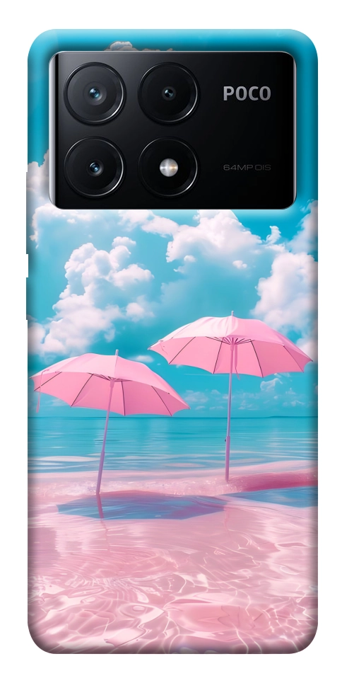 Чохол Рожеві парасольки для Xiaomi Poco X6 Pro