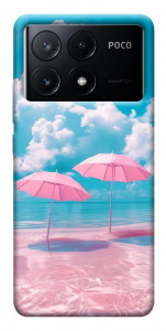 Чохол Рожеві парасольки для Xiaomi Poco X6 Pro