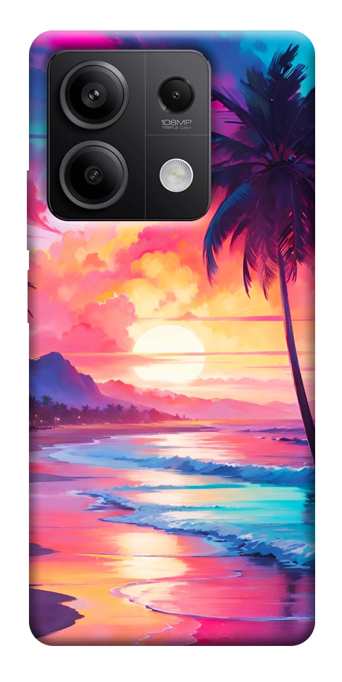 Чехол Закатный пляж для Xiaomi Redmi Note 13 5G
