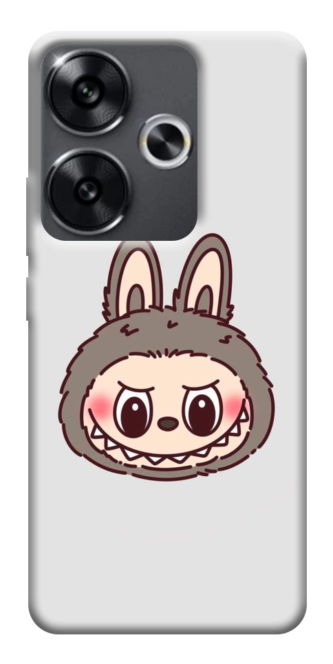 Чохол Labubu grey для Xiaomi Poco F6