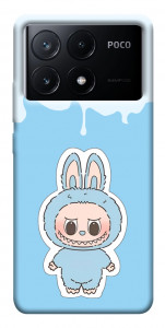 Чохол Labubu blue для Xiaomi Poco X6 Pro