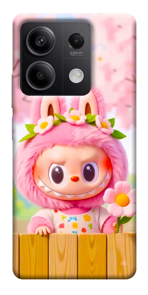 Чехол Labubu flower для Xiaomi Redmi Note 13 5G