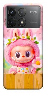 Чохол Labubu flower для Xiaomi Poco F6 Pro