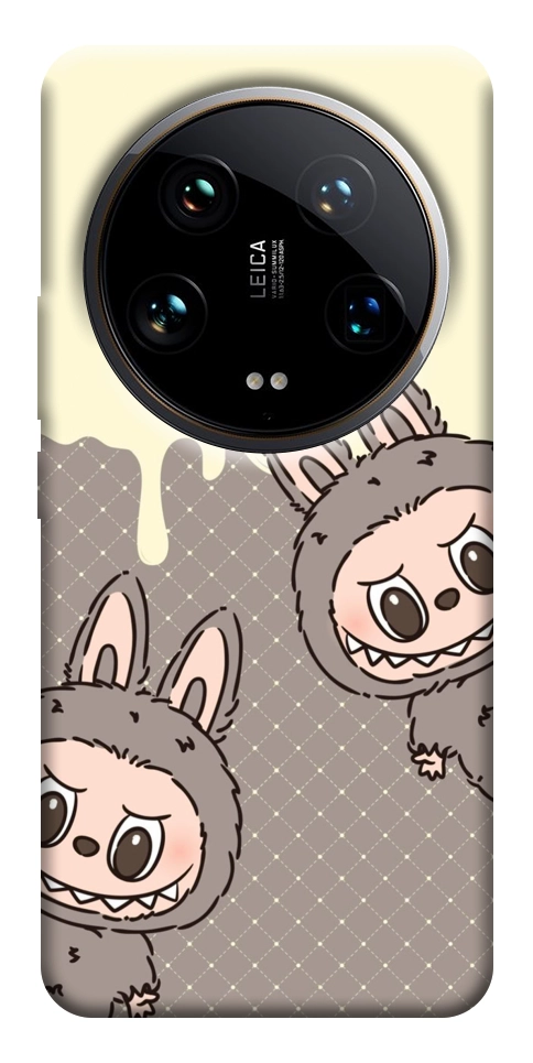 Чехол Labubu twins для Xiaomi 14 Ultra