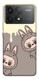 Чохол Labubu twins для Xiaomi Poco F6 Pro