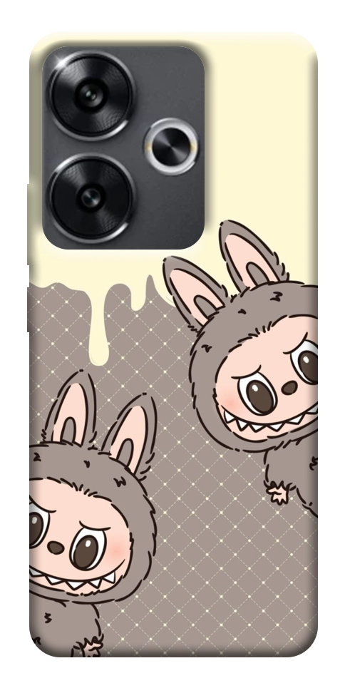 Чохол Labubu twins для Xiaomi Poco F6