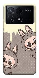 Чохол Labubu twins для Xiaomi Poco X6 Pro