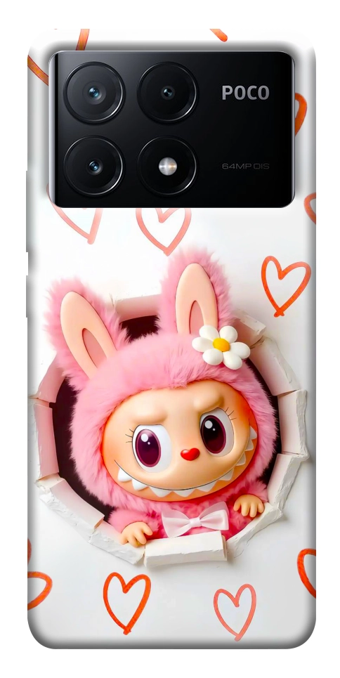 Чохол Labubu paper для Xiaomi Poco X6 Pro