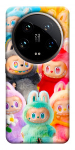 Чехол Rainbow labubu для Xiaomi 14 Ultra