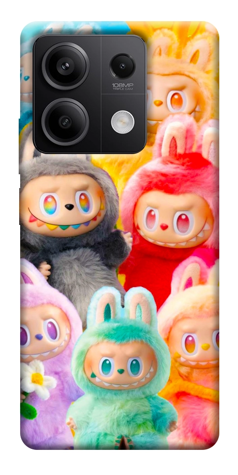 Чехол Rainbow labubu для Xiaomi Redmi Note 13 5G