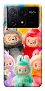 Чохол Rainbow labubu для Xiaomi Poco X6 Pro