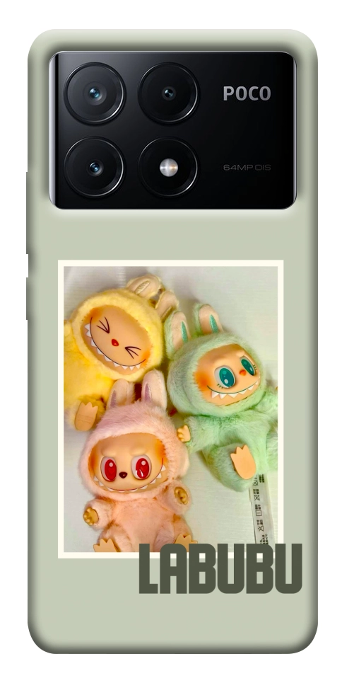 Чохол Trio labubu для Xiaomi Poco X6 Pro