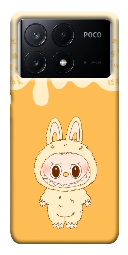 Чохол Yellow labubu для Xiaomi Poco X6 Pro