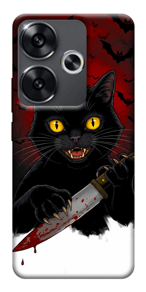 Чохол Horror lucky cat для Xiaomi Poco F6