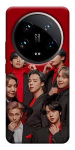 Чехол BTS in red для Xiaomi 14 Ultra