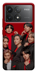Чохол BTS in red для Xiaomi Poco F6 Pro