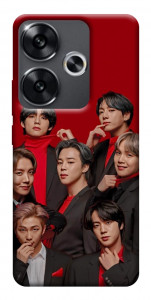 Чохол BTS in red для Xiaomi Poco F6