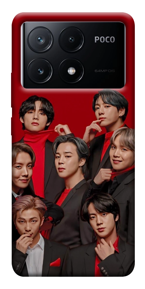 Чехол BTS in red для Xiaomi Poco X6 Pro