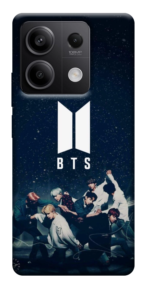 Чехол BTS logo для Xiaomi Redmi Note 13 5G