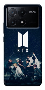Чехол BTS logo для Xiaomi Poco X6 Pro