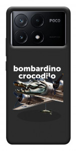 Чехол Bombardino Crocodilo volante для Xiaomi Poco X6 Pro