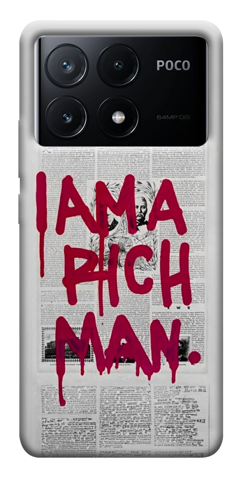 Чехол Mom I am a rich man для Xiaomi Poco X6 Pro